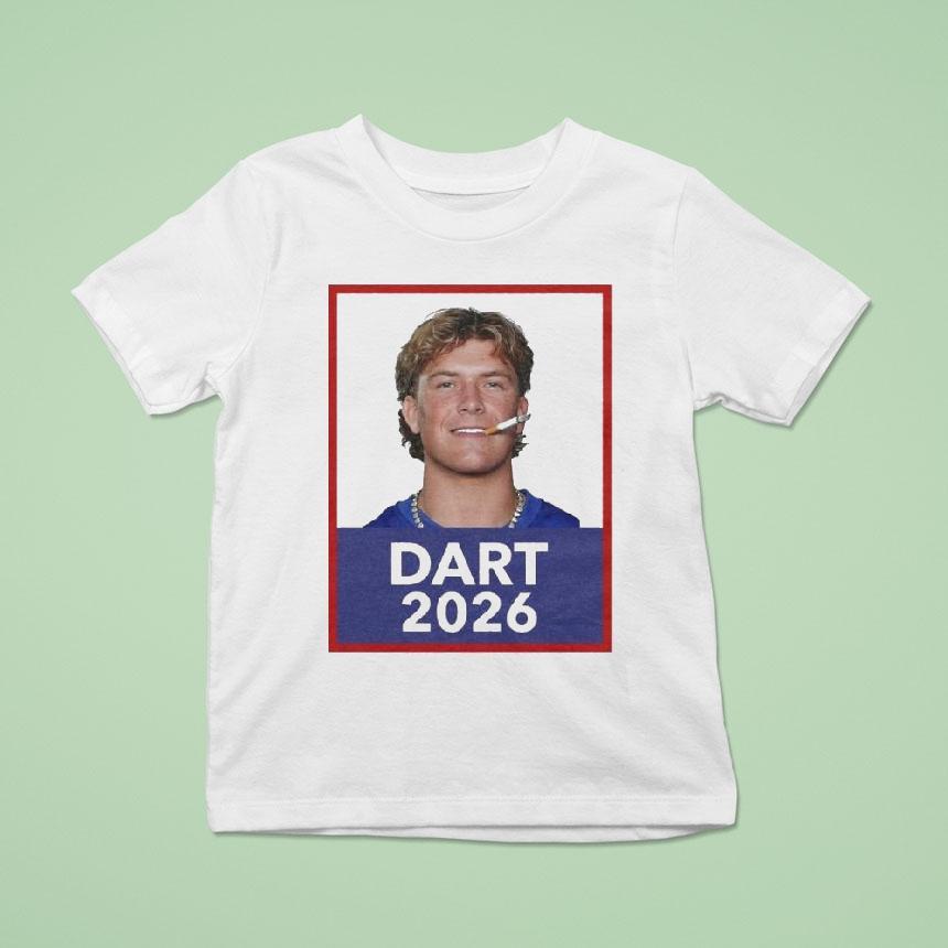 Jaxson Dart 2026 New York Giants Cigarette Shirt – catwowa