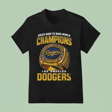 Load image into Gallery viewer, 2025 Back To Back World Champions La Dodgers Ring Gold Shirt