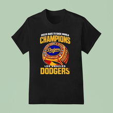 Load image into Gallery viewer, 2025 Back To Back World Champions Los Angeles Dodgers Ring Gold Shirt