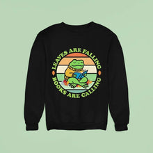 Load image into Gallery viewer, A Frog Reading A Book Leaves Are Falling Books Are Calling Shirt