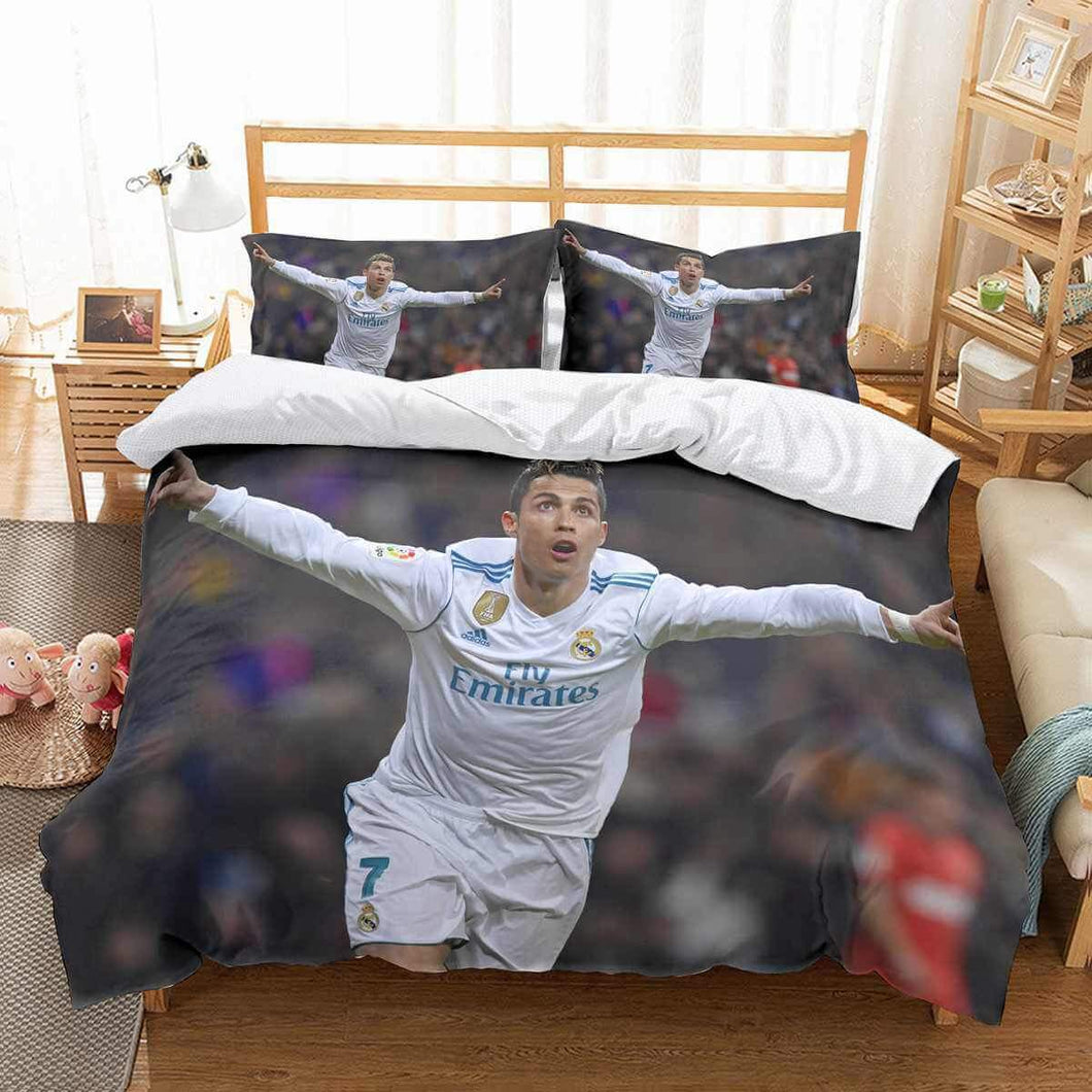3D Customize Cristiano Ronaldo Bedding Set Duvet Cover Set Bedroom Set Bedlinen
