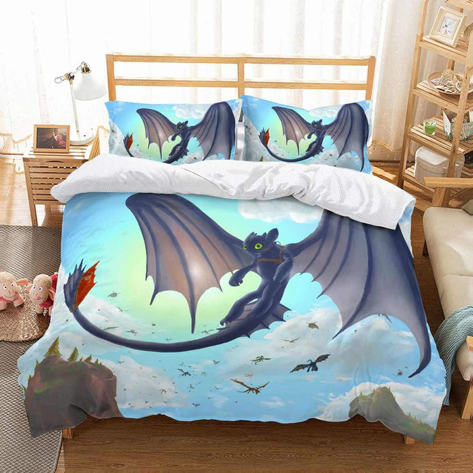 3D Customize How To Train Your Dragon Bedding Set Duvet Cover Set Bedroom Set Bedlinen
